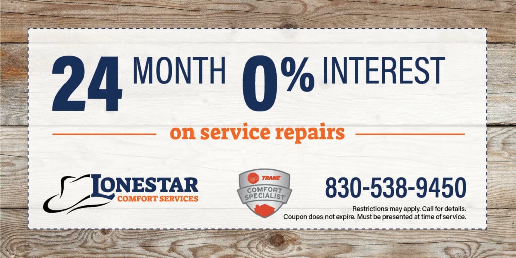24 month 0% interest on service repairs.