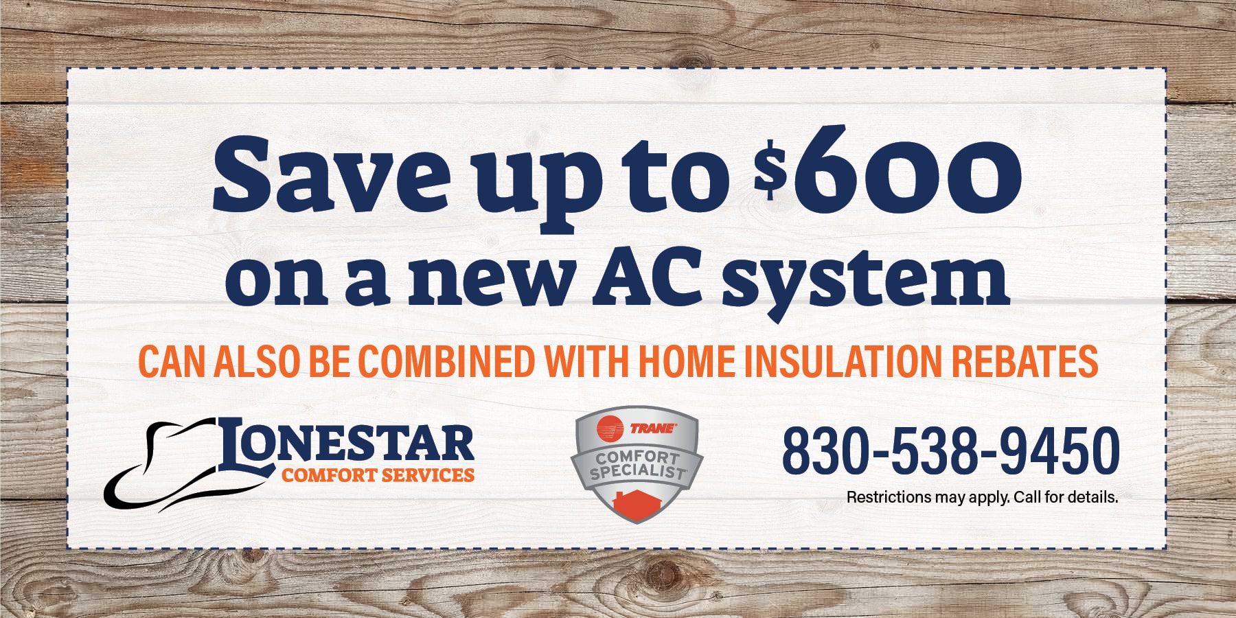 Save up to 0 on a new AC system