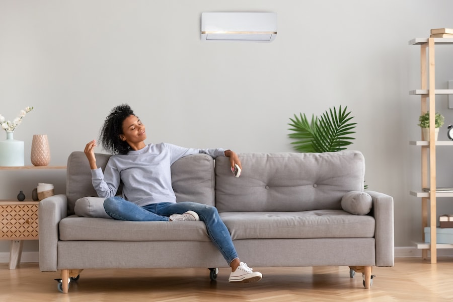Woman Indoor Air Quality